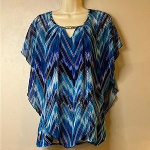 SOUTH MAIN | BUTTERFLY SLEEVE TUNIC | XL